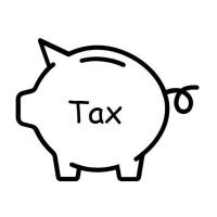Id Tax Considerations Piggie Bank Icon